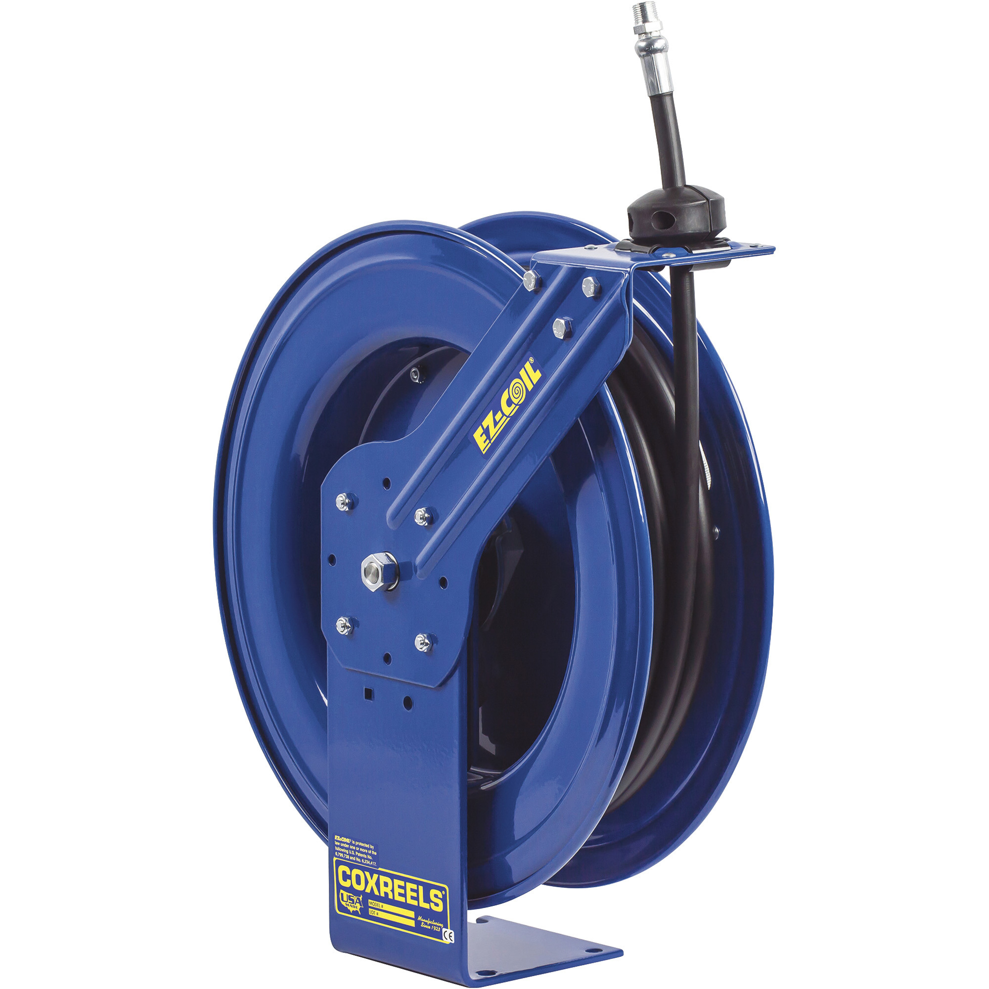 Coxreels Medium-Pressure Retractable Hose Reel, 3/8in. x 50ft. Hose, 3000 PSI, Model# EZ-MP-350